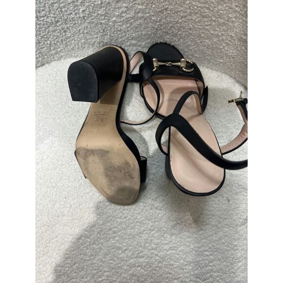 Gucci Black Leather Horsebit Heels - Size 37.5 - Excellent Condition - Picture 7 of 7